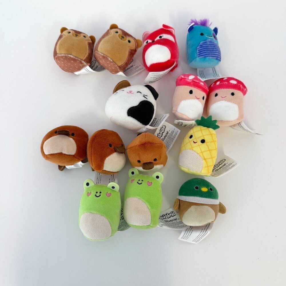 Set of 14 Squishmallow Plush Toy Minis Stuffed Animals
